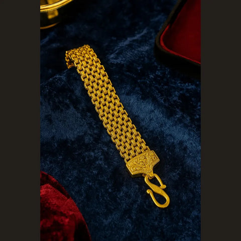 Gold-Plated Heavy Bracelet 12mm – 8 Inch | Daily Wear & Partywear