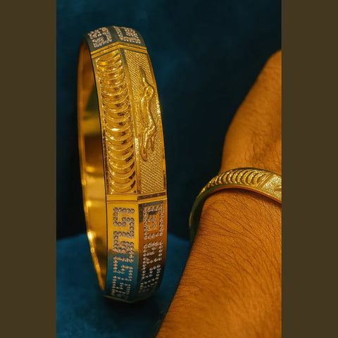 Exclusive Onegram Gold Men Kada – Premium Handmade Waterproof Daily Wear