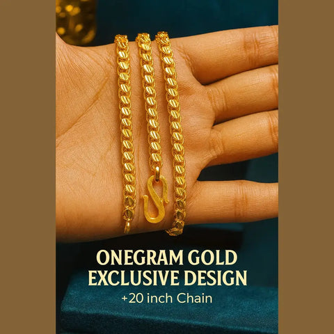 One Gram Gold Exclusive Design 20-inch Chain – Elegant Daily Wear Jewelry