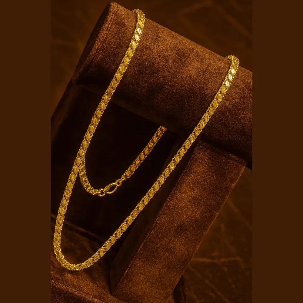 One Gram Gold Exclusive Design 20-inch Chain – Elegant Daily Wear Jewelry