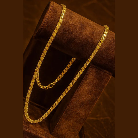 One Gram Gold Exclusive Design 20-inch Chain – Elegant Daily Wear Jewelry