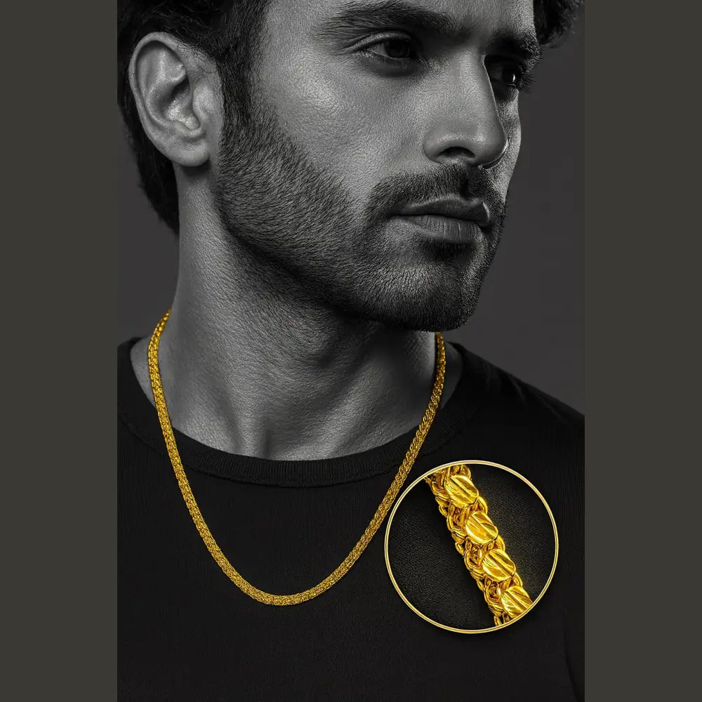One Gram Gold Exclusive Design 20-inch Chain – Elegant Daily Wear Jewelry