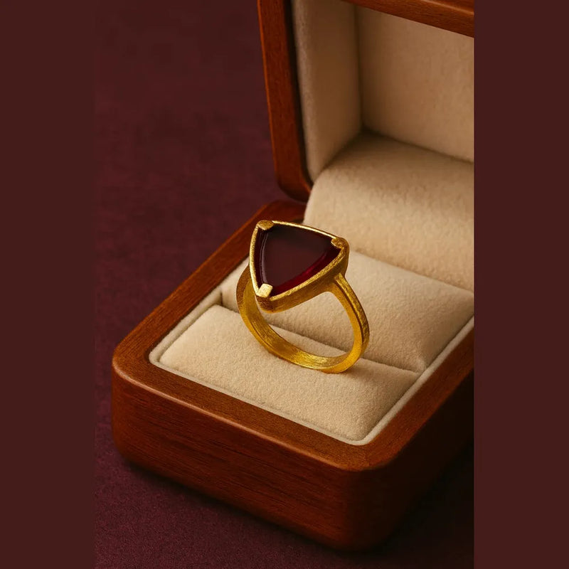 One Gram Gold Super Stone Free Size Finger Ring – Premium Finish