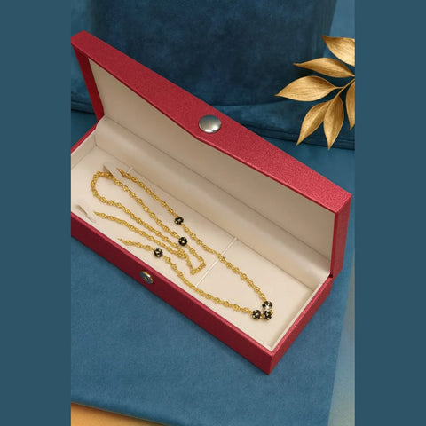ZHOME Gold Plated Mangalsutra – Elegant 26 Inch, 5mm, Lobster Lock