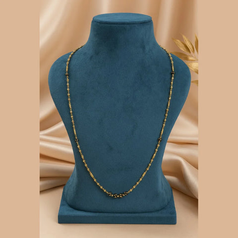 ZHOME Gold Plated Mangalsutra – Elegant 26 Inch, 5mm, Lobster Lock