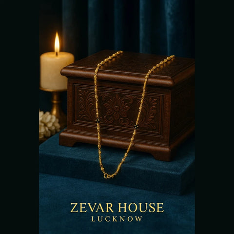 ZHOME Gold Plated Mangalsutra – Elegant 26 Inch, 5mm, Lobster Lock