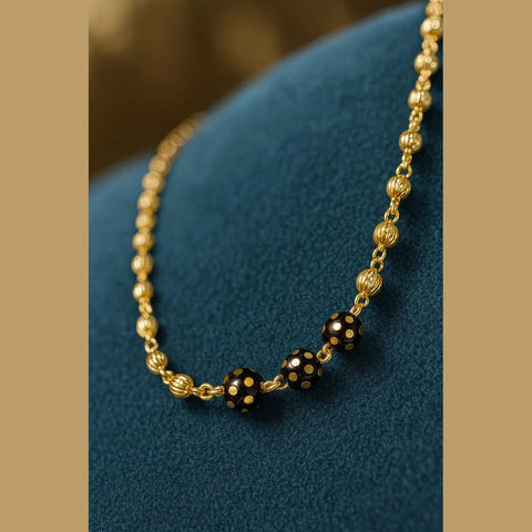 ZHOME Gold Plated Mangalsutra – Elegant 26 Inch, 5mm, Lobster Lock