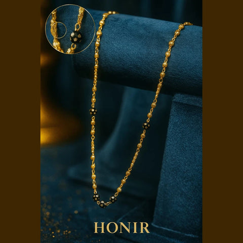 ZHOME Gold Plated Mangalsutra – Elegant 26 Inch, 5mm, Lobster Lock