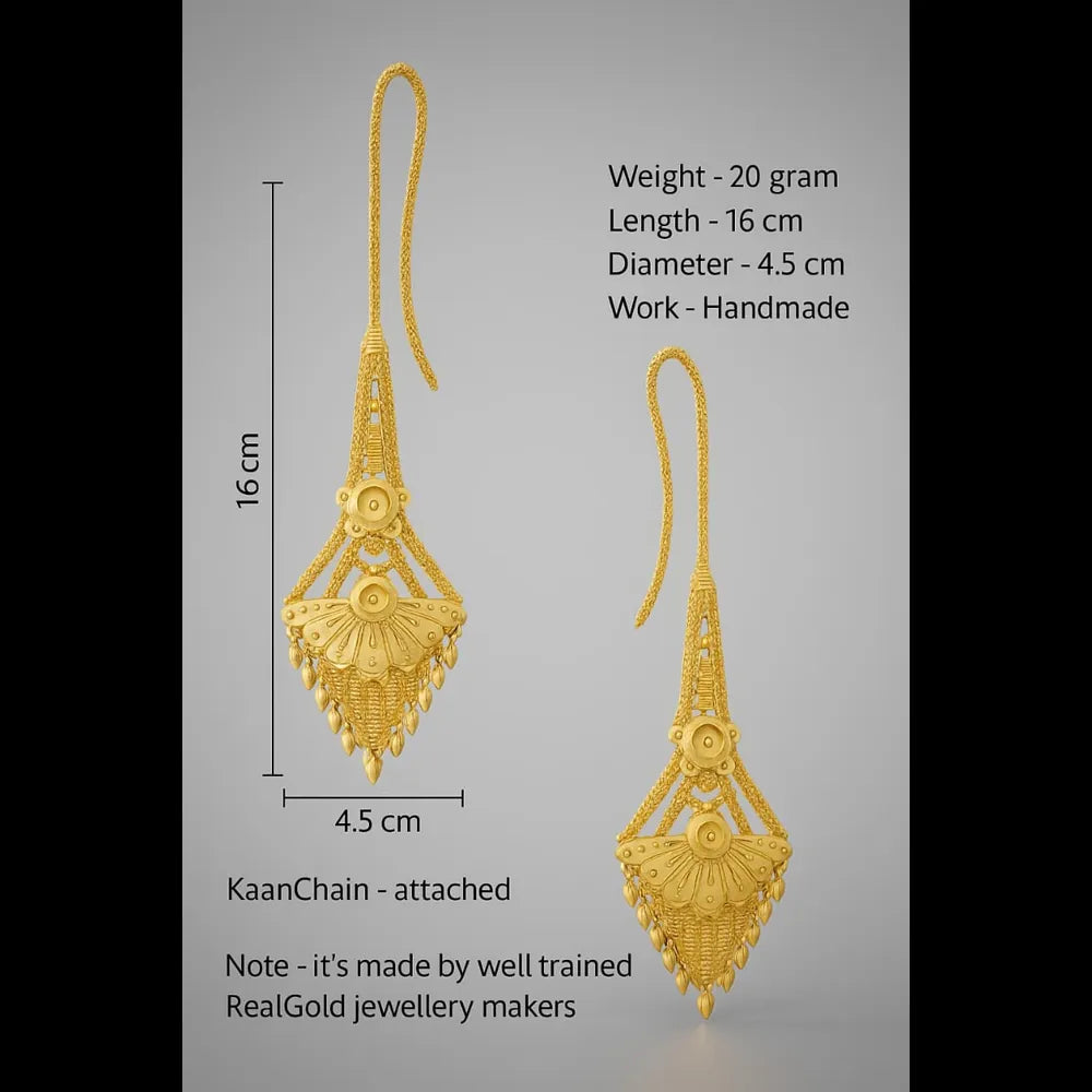 Product image of Real Gold Looking 22 Carat Gold Plated Earrings A Guide To Elegance – image 3