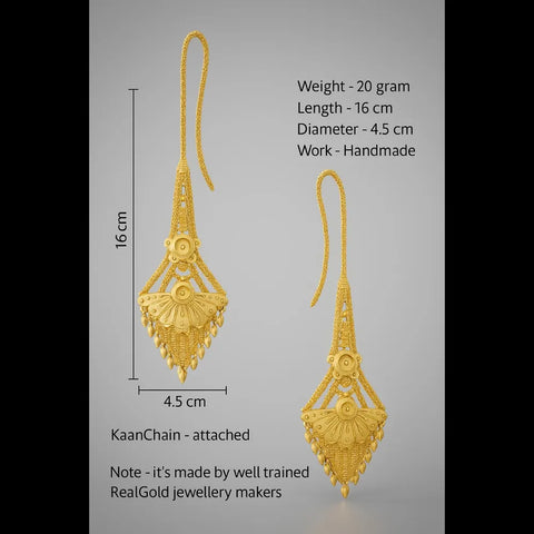 Real Gold-Looking 22-Carat Gold-Plated Earrings: A Guide to Elegance