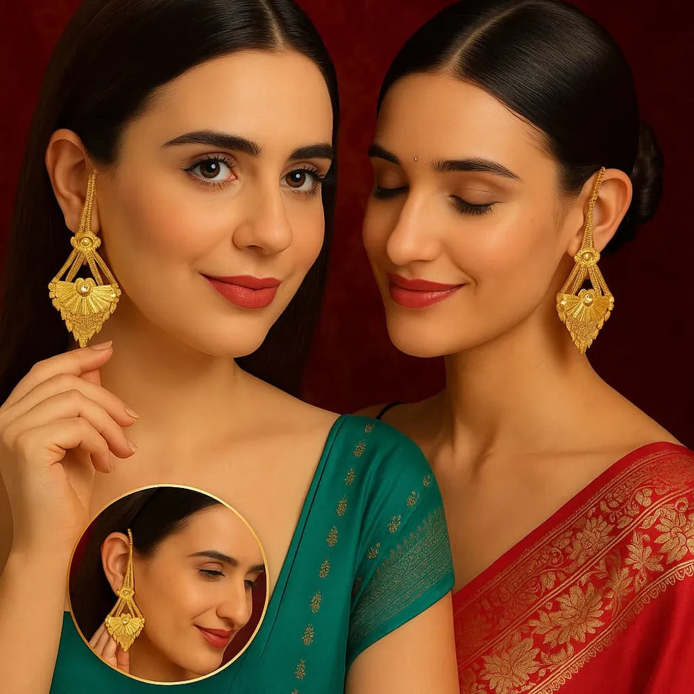 Product image of Real Gold Looking 22 Carat Gold Plated Earrings A Guide To Elegance – image 4