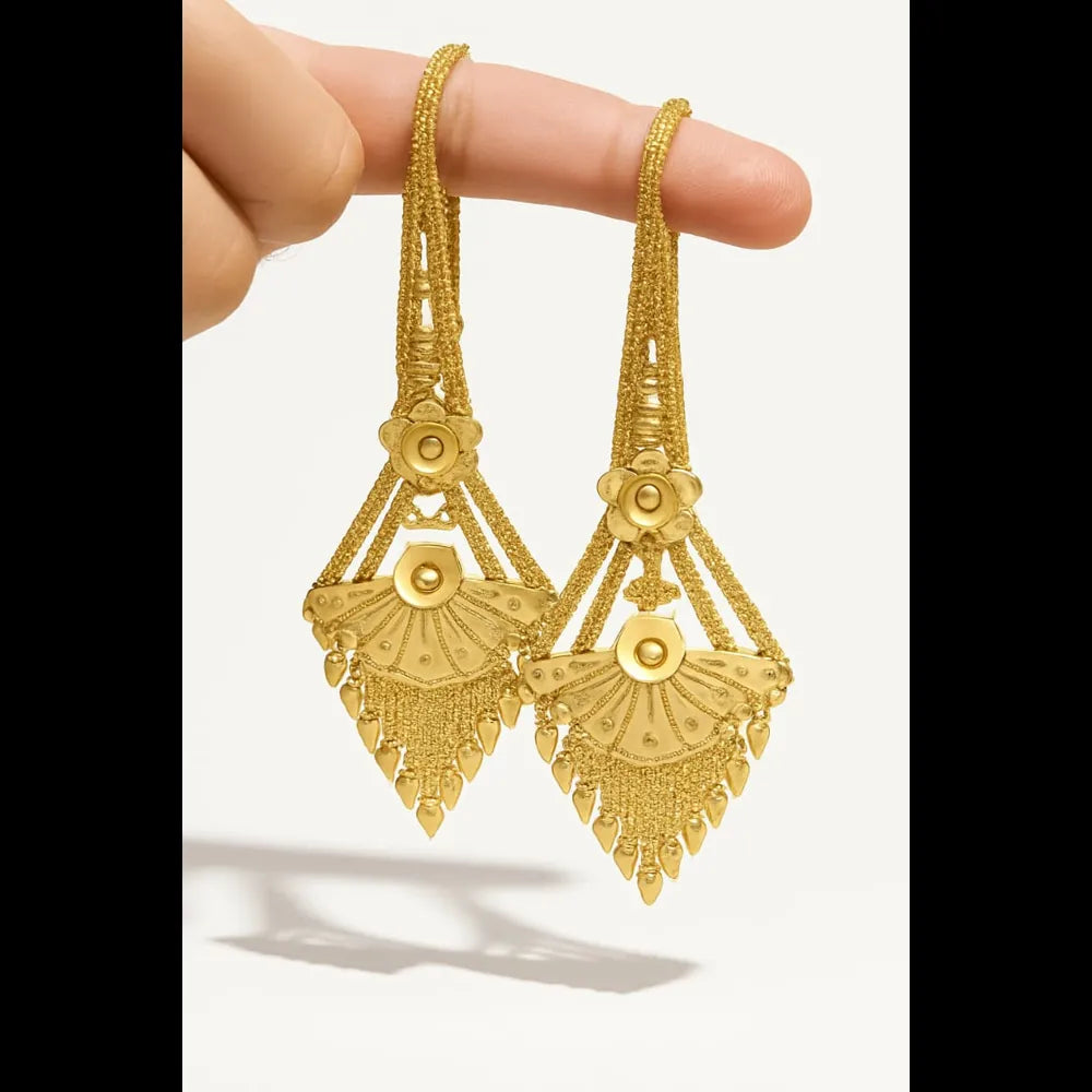 Product image of Real Gold Looking 22 Carat Gold Plated Earrings A Guide To Elegance – image 8