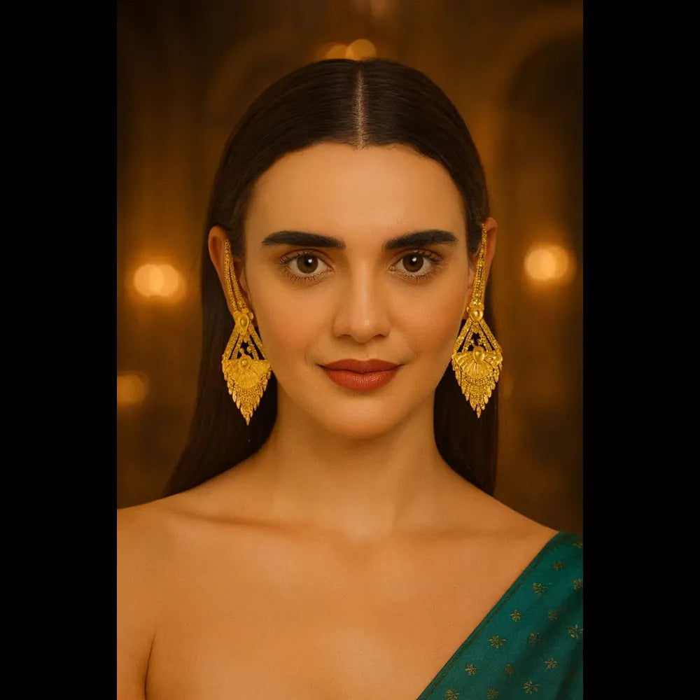 Product image of Real Gold Looking 22 Carat Gold Plated Earrings A Guide To Elegance – image 9