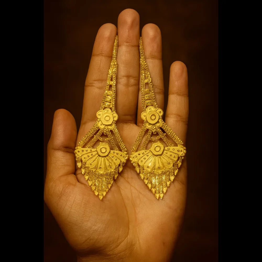 Product image of Real Gold Looking 22 Carat Gold Plated Earrings A Guide To Elegance – image 11