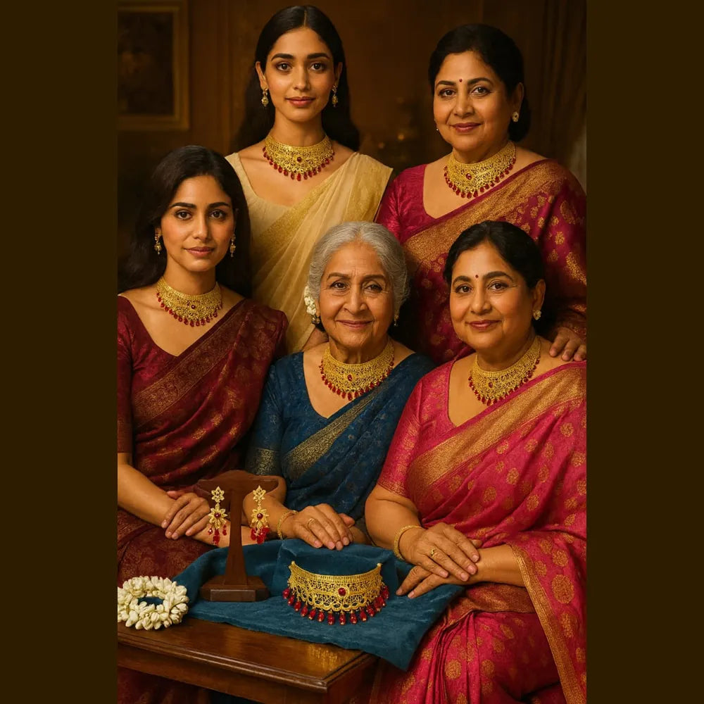 Product image of Bridal Gold Choker Necklace Traditional Temple Jewelry Design 2025 Copy – image 3