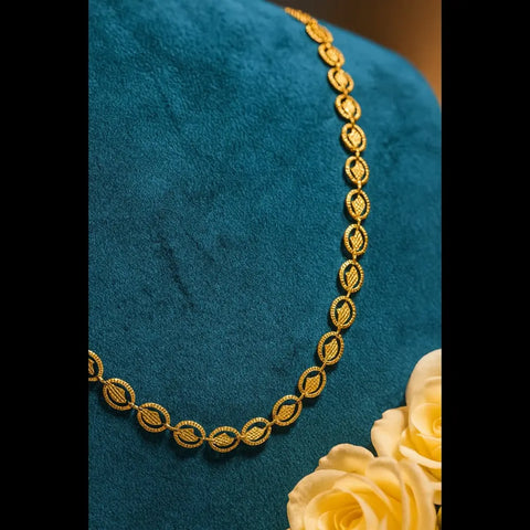 One Gram Gold Plated Handmade Designer Chain Necklace – 20 Inch