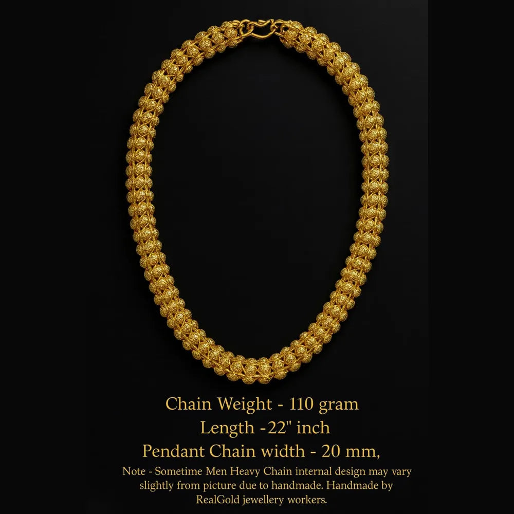 Product image of Mens Heavy Gold Plated Chain 22 Inch 110G – image 8