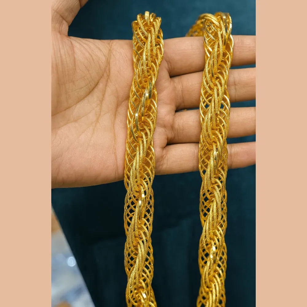 Men’s Heavy Gold Plated Chain – 20 Inch | Premium Handmade Design