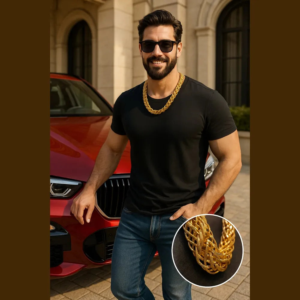 Men’s Heavy Gold Plated Chain – 20 Inch | Premium Handmade Design
