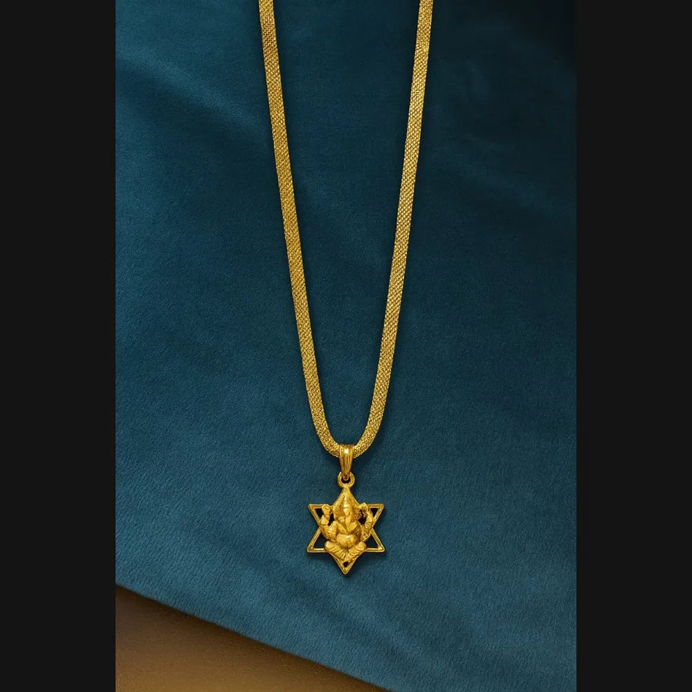 Ganesh Locket Necklace – 22 Inch Unisex Chain Jewellery