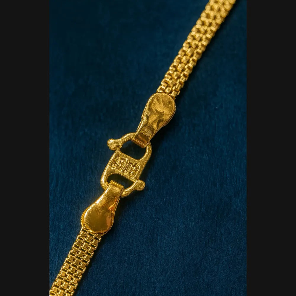 Gold-Plated Hindu Religious Chain with Ganpati Locket