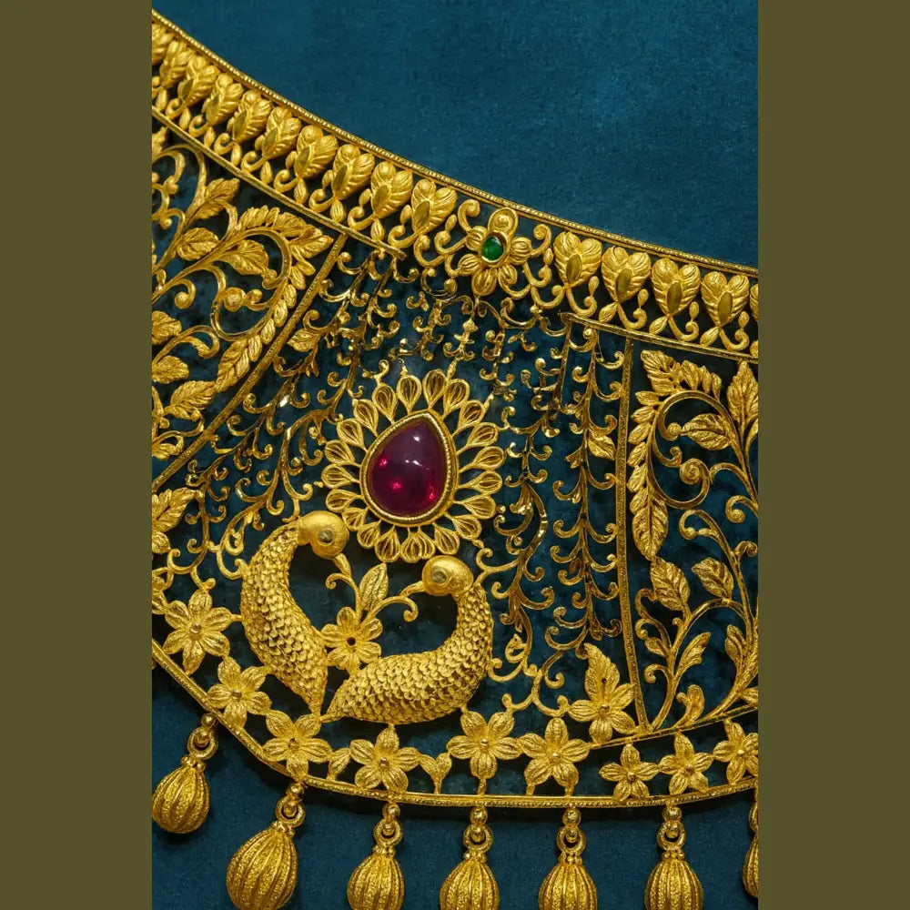 Product image of Exclusive One Gram Gold Choker Necklace Set – image 6