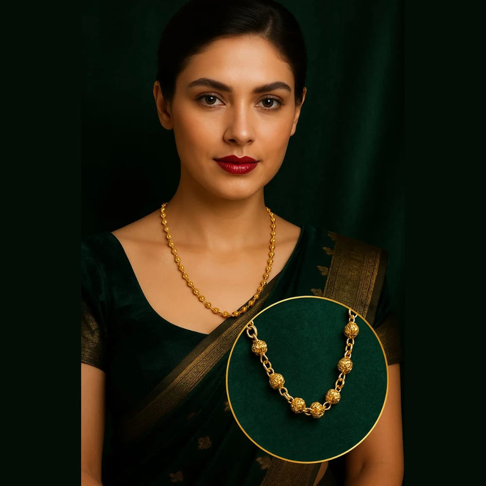 Exclusive Onegram Gold Plated Female Chain