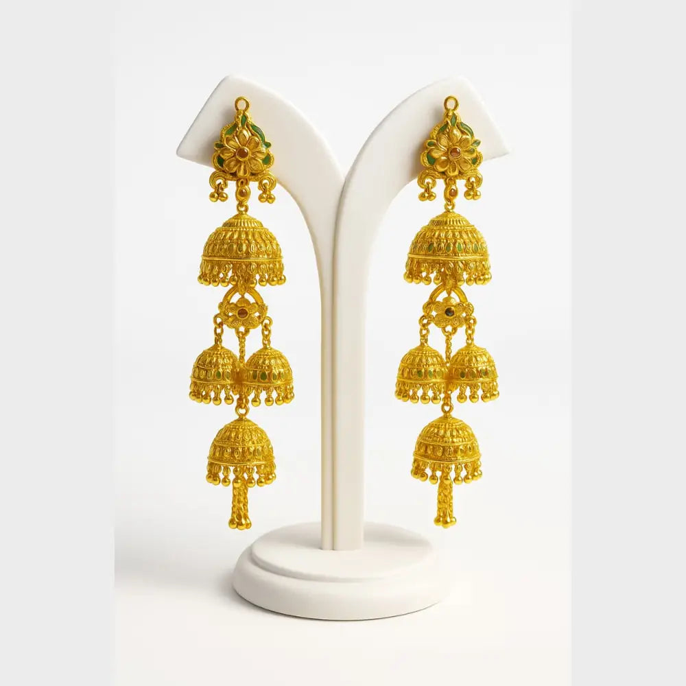 Product image of Products Ultra Luxury Gold Plated Jhumka – image 3