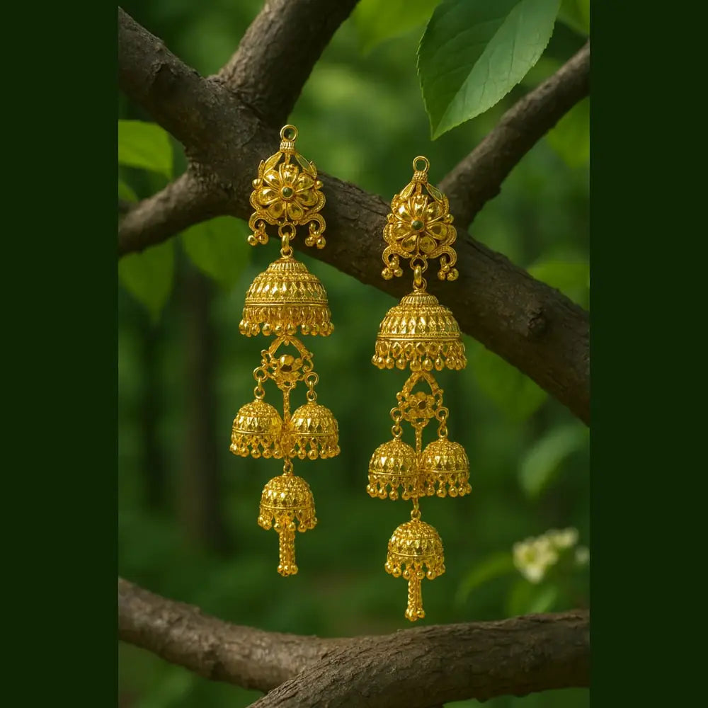 Product image of Products Ultra Luxury Gold Plated Jhumka – image 4