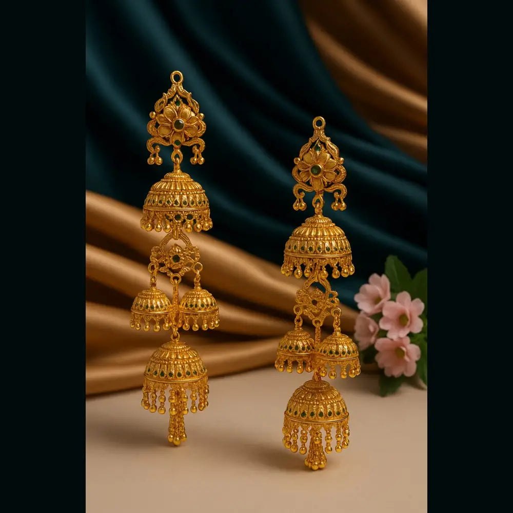 Product image of Products Ultra Luxury Gold Plated Jhumka – image 8
