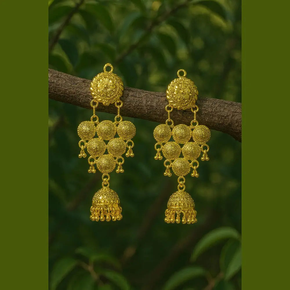 Product image of Products Handcrafted Gold Plated Jhumka Earrings – image 5