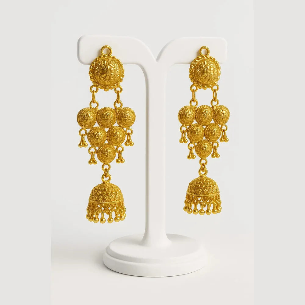 Product image of Products Handcrafted Gold Plated Jhumka Earrings – image 4