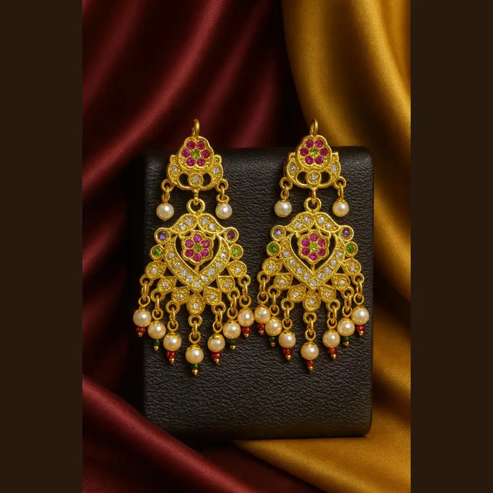 Product image of Royal Temple Style Pearl Ad Long Necklace Set – image 4