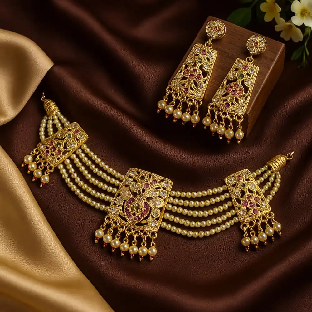 Product image of Products Elegant Red Stone Choker Necklace – image 5