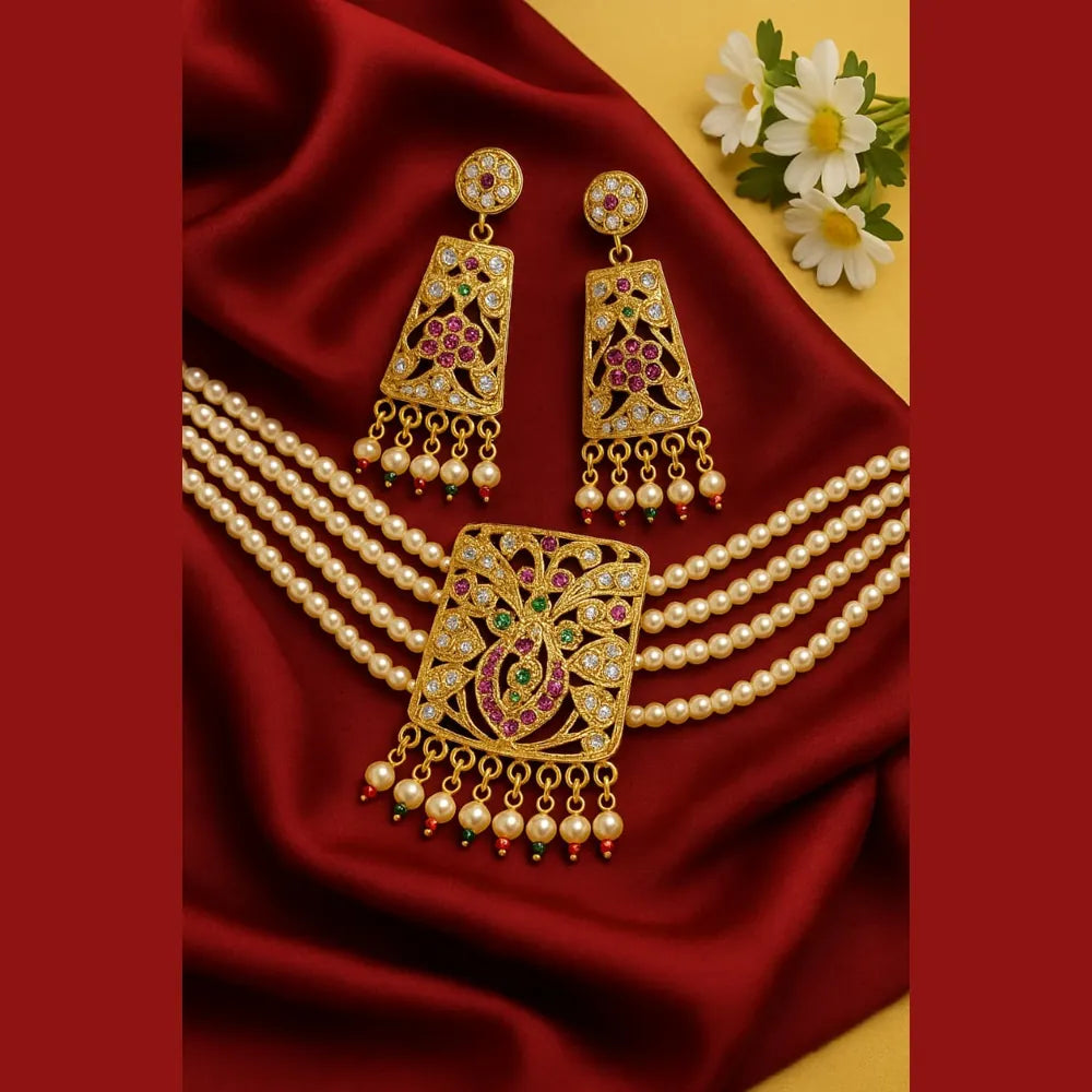 Product image of Products Elegant Red Stone Choker Necklace – image 9