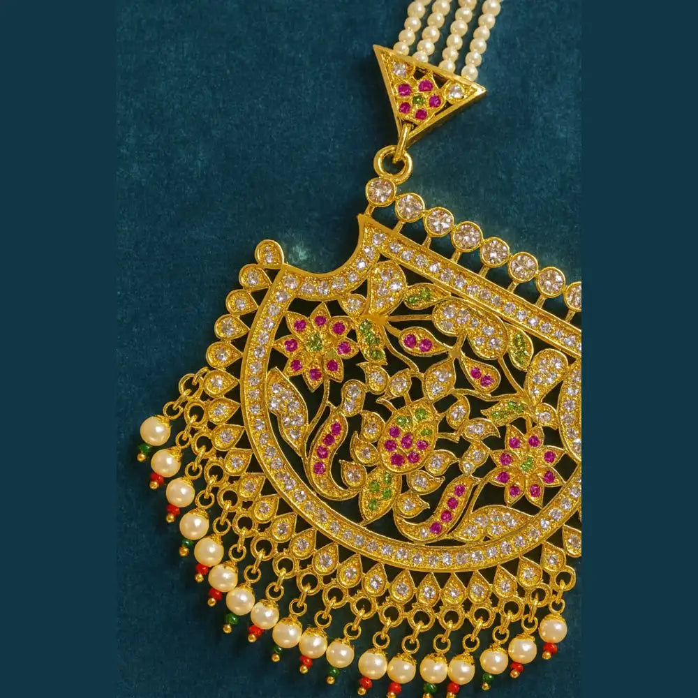 Product image of Products Shahi Jadau Pearl Necklace Set – image 4