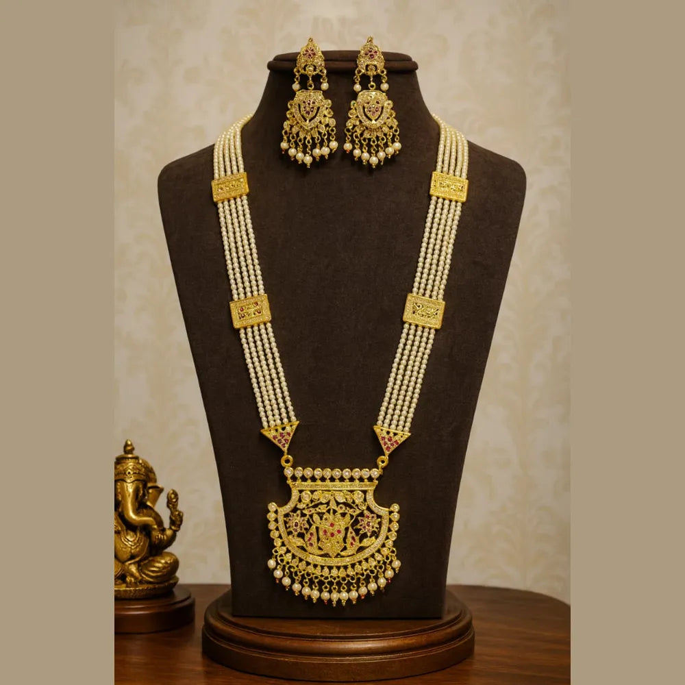 Product image of Products Shahi Jadau Pearl Necklace Set – image 5
