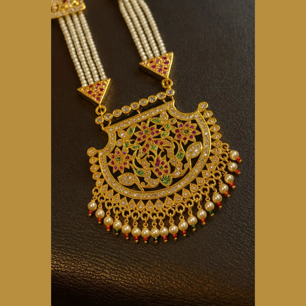 Product image of Products Shahi Jadau Pearl Necklace Set – image 9