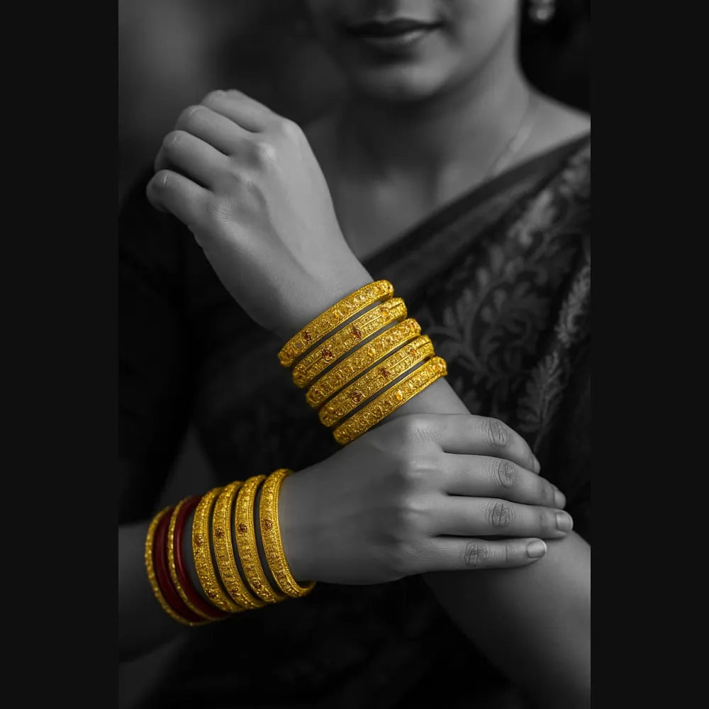 Product image of Products Exclusive Onegram Gold 6 Piece Kangan Set – image 5