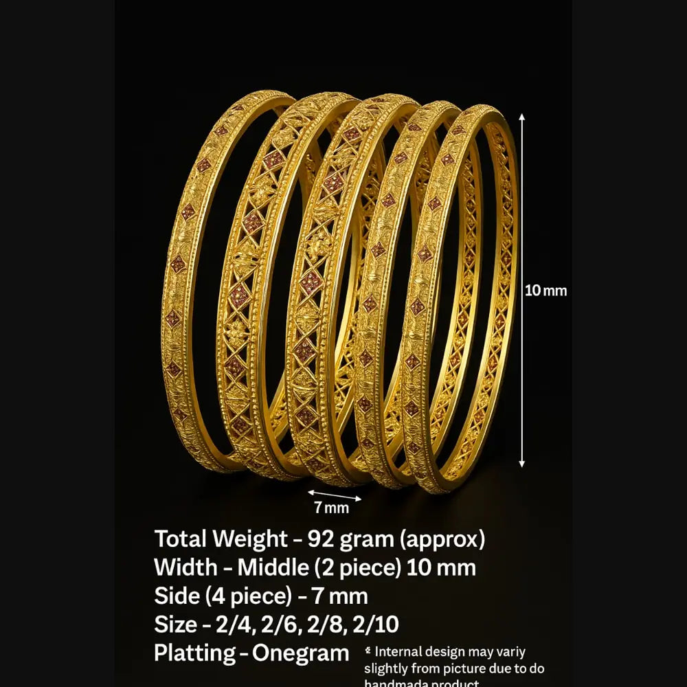 Product image of Products Exclusive Onegram Gold 6 Piece Kangan Set – image 8