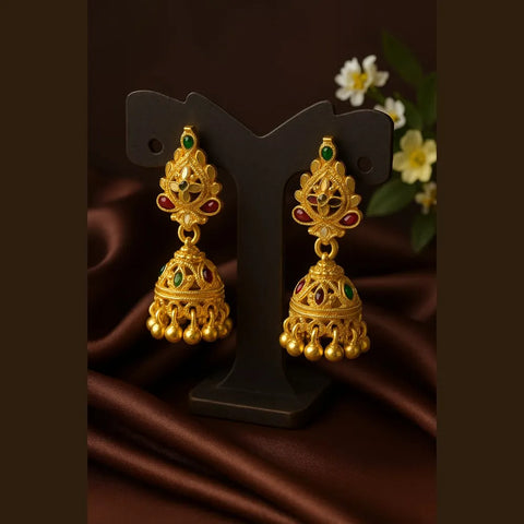Gold Plated Mini Jhumki Earrings