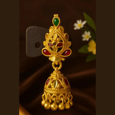 Gold Plated Mini Jhumki Earrings
