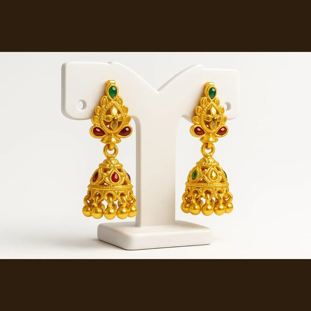 Gold Plated Mini Jhumki Earrings