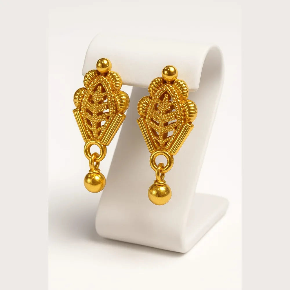 Gold-Plated Mini Ear Studs – Lightweight Screwback Traditional Design