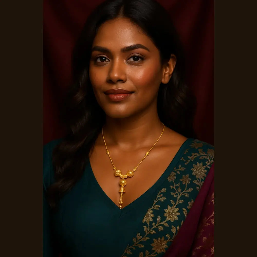 Elegant One Gram Gold Kamthi Chain – Lightweight Daily & Party Wear