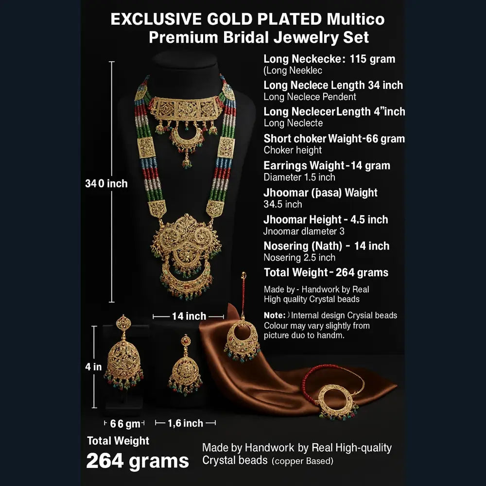 Product image of Products Exclusive Multicolour Bridal Jewellery Set – image 5