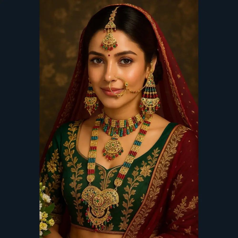 Product image of Products Exclusive Multicolour Bridal Jewellery Set – image 8