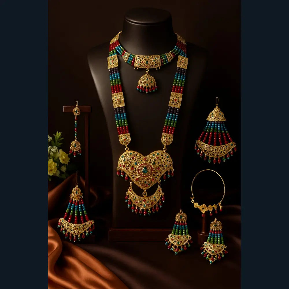 Product image of Products Exclusive Multicolour Bridal Jewellery Set – image 10