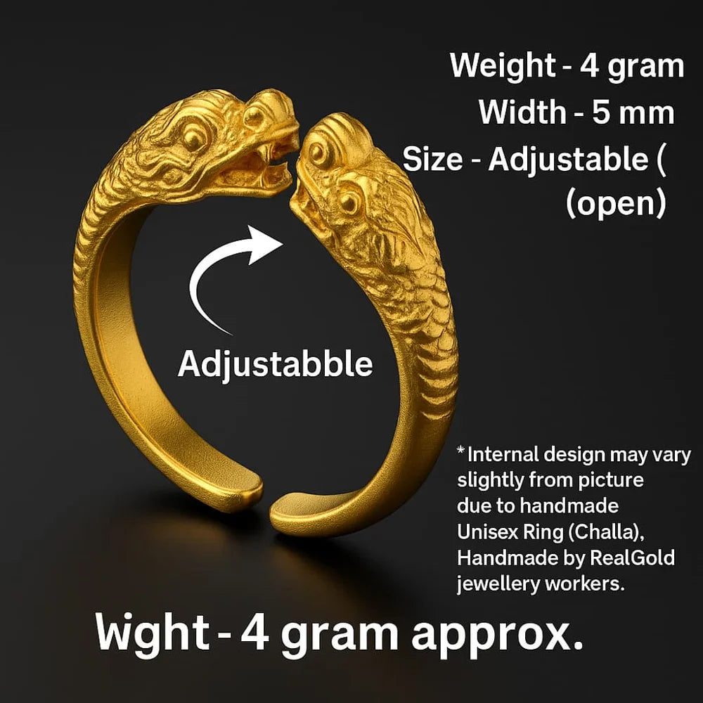 Product image of Bold Red Coral Unisex Ring Adjustable Gold Plated Rubber Spring Fit Copy – image 10
