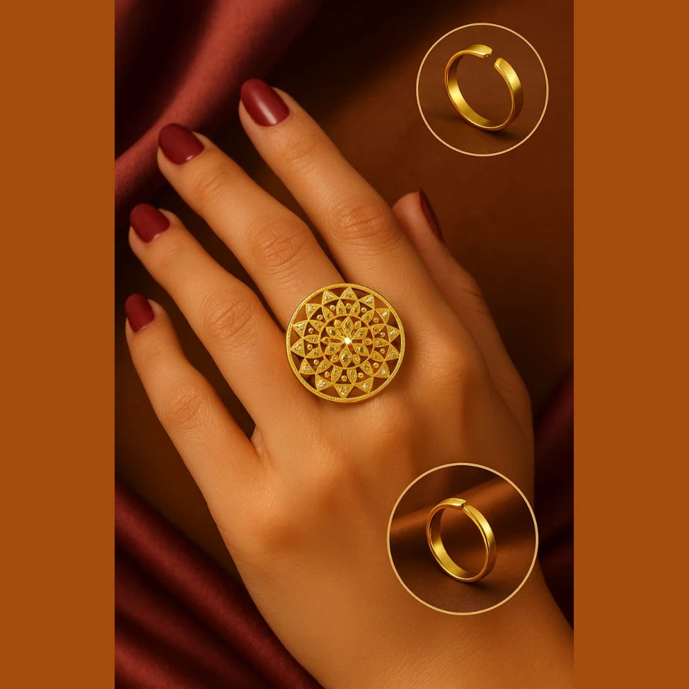 Product image of Floral Gold Ring – image 6